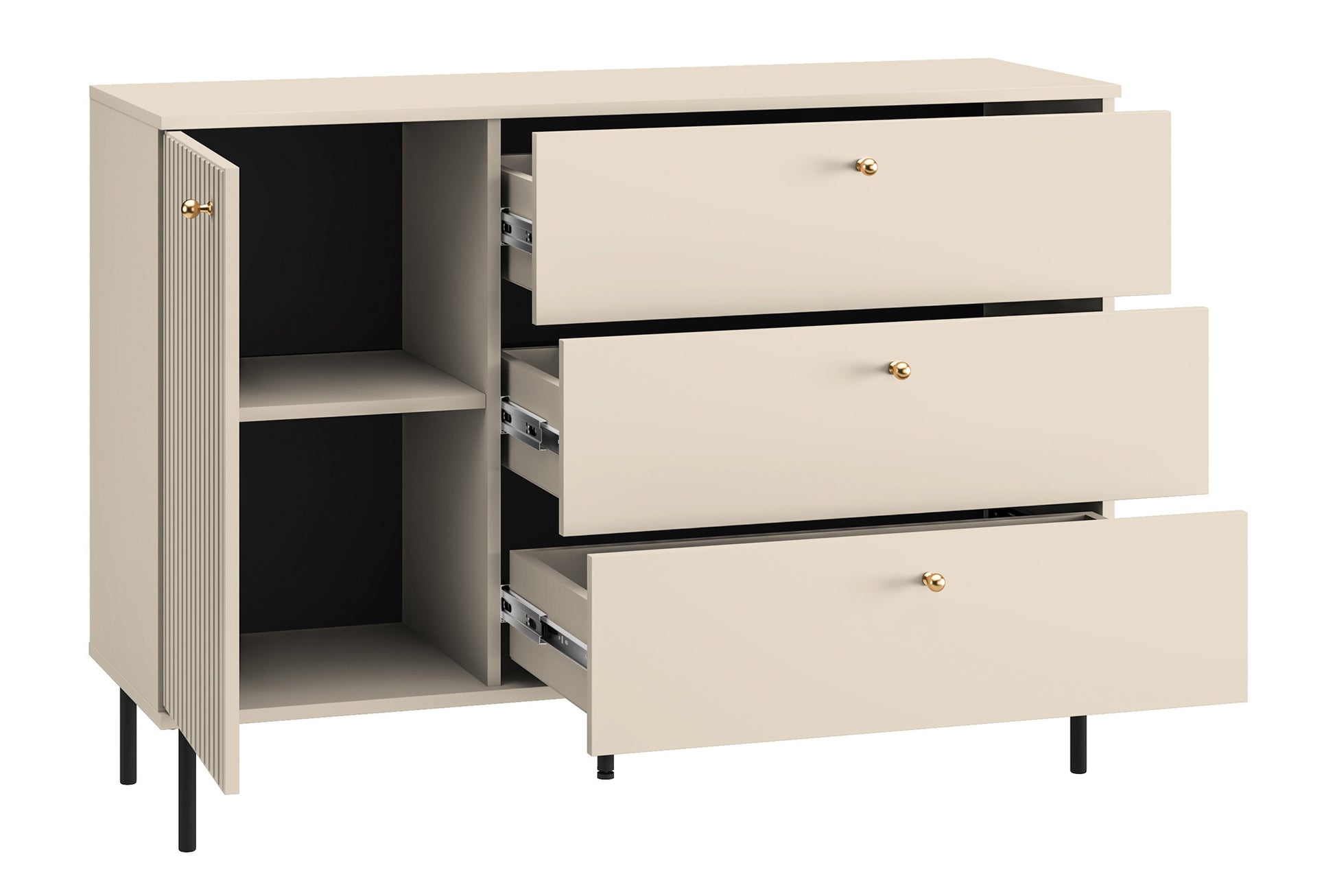 Kumode Galeto 85/120/40 cm bēšs - N1 Home