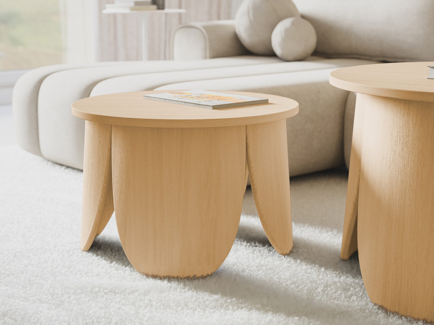 Kafijas galdiņš Vivia 40/60/60 cm ozols - N1 Home