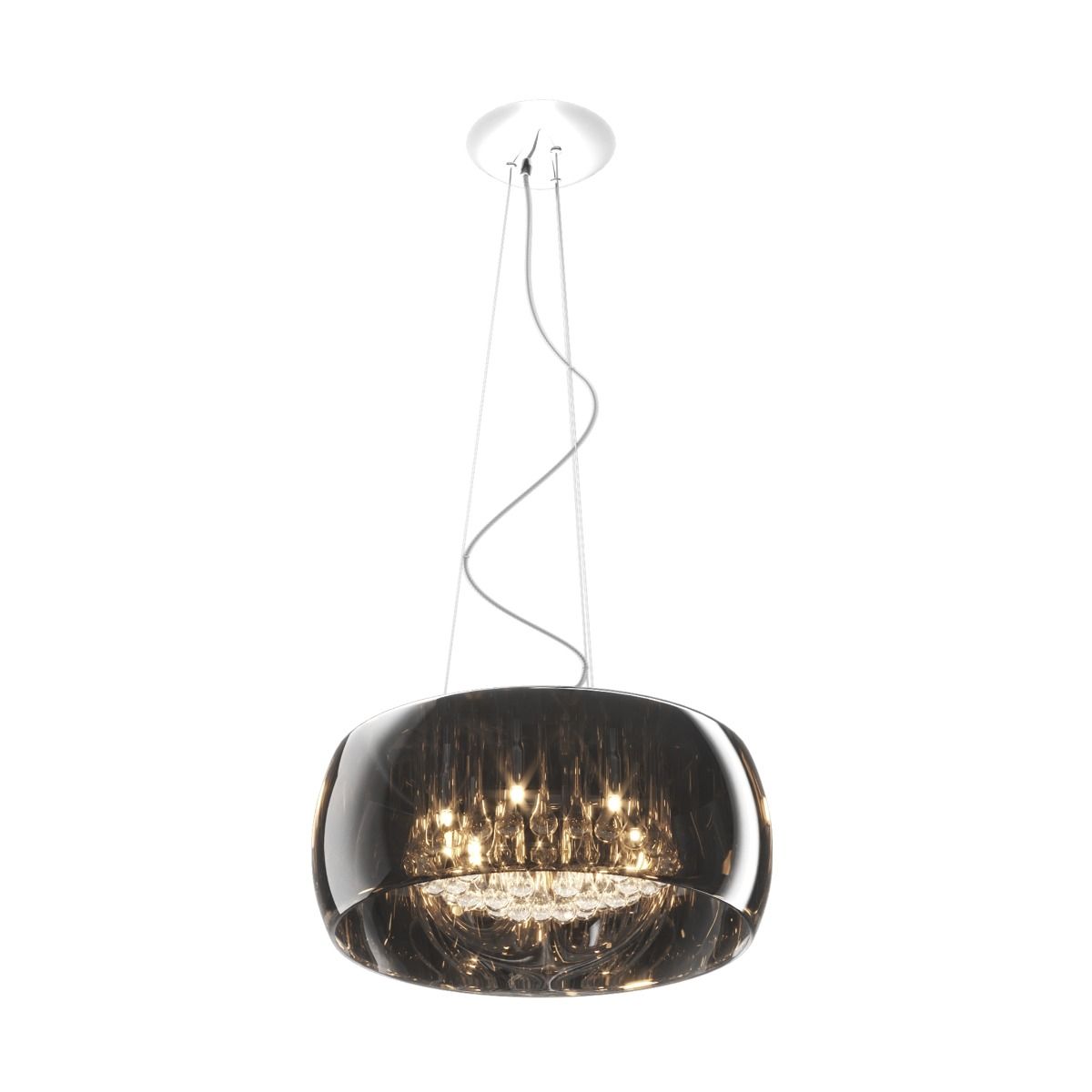 Piekaramā lampa Kristāla 145/50 cm hroms - N1 Home