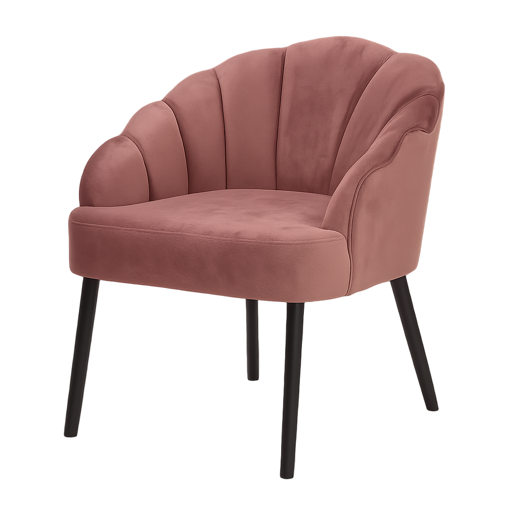 Krēsls Perla 74,5/70,5/66 cm rozā