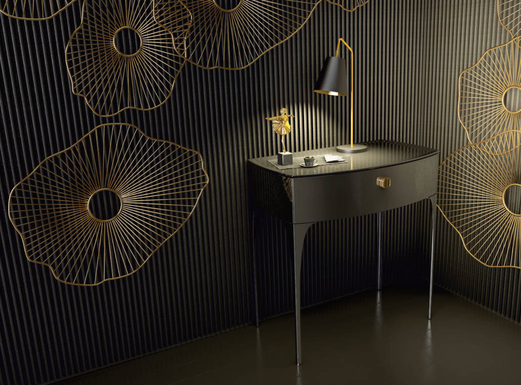 Vannas istabas konsole Loux 81,6/55,4/47,7 cm melns - N1 Home