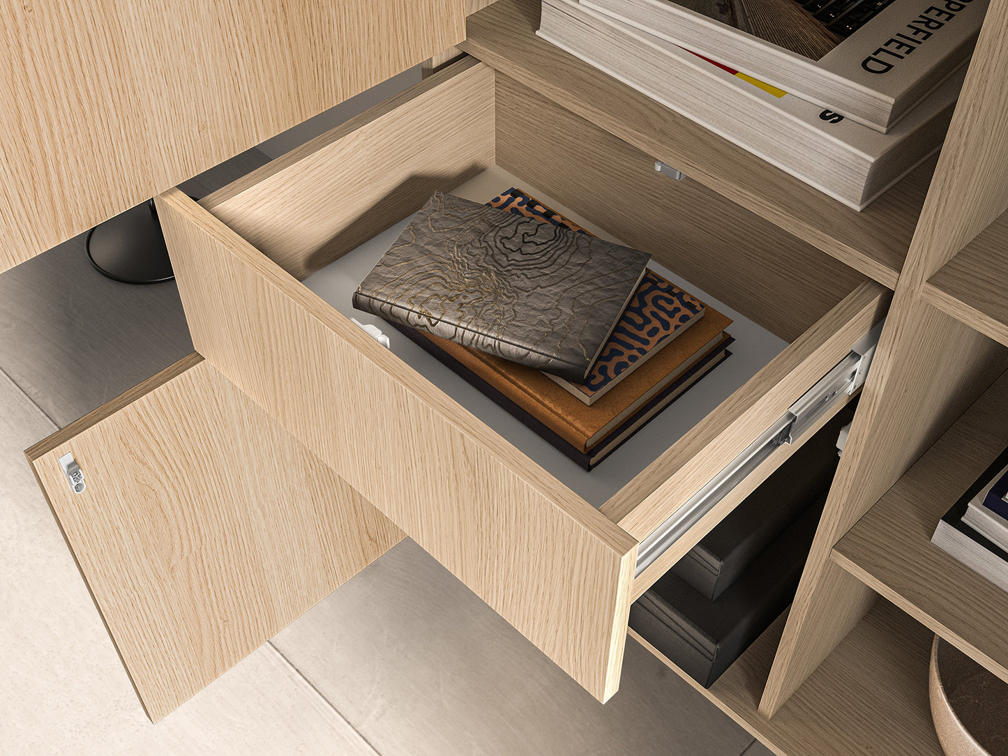 Skapis Baree 92/150/40 cm Lindberg ozols