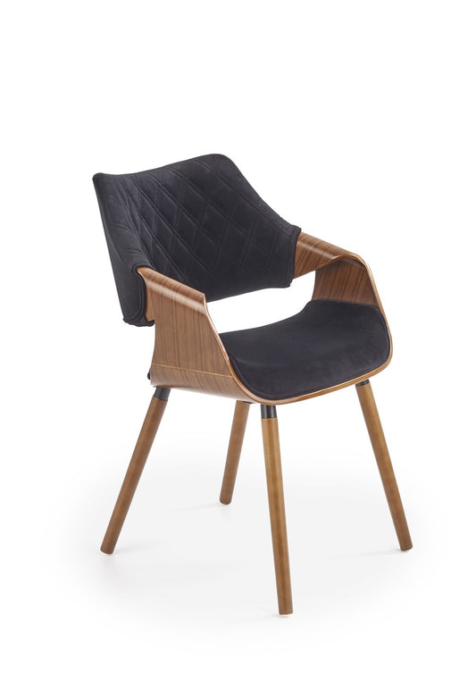 Krēsls Bino 56/55/77/47 cm riekstkoks / melns - N1 Home
