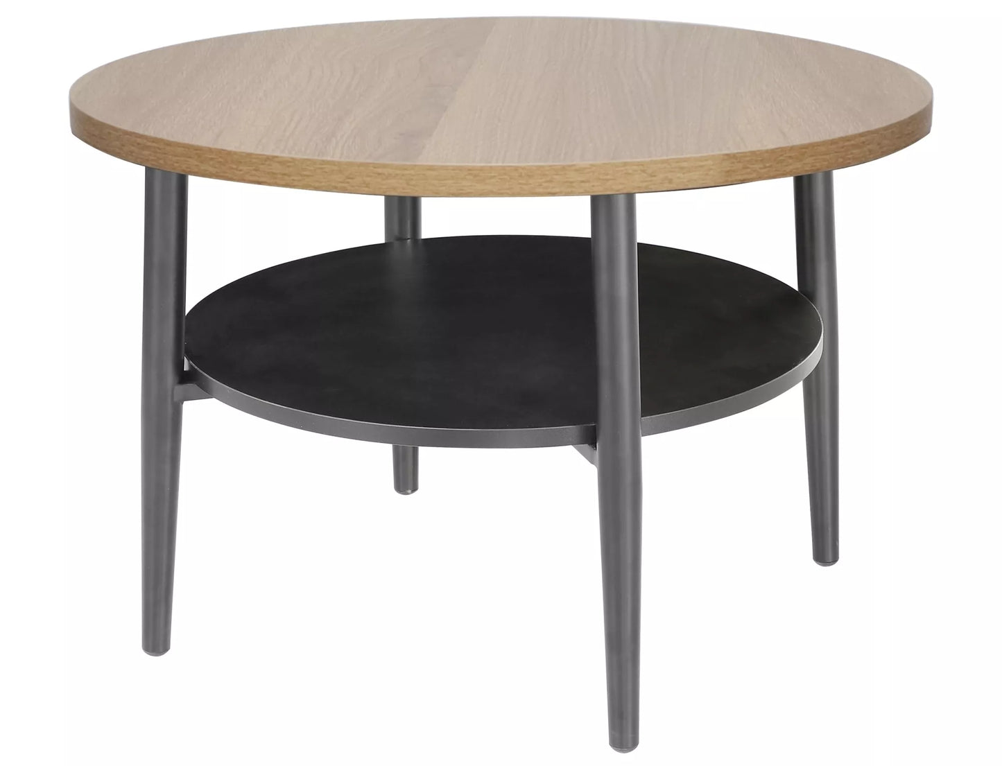 Kafijas galdiņš Ellaya 45/60 cm ozols/melns - N1 Home