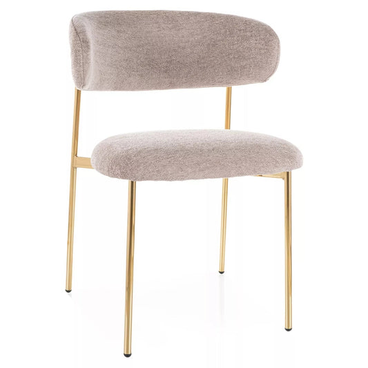 Krēsls Elti 80/56/49 cm tumši bēšs/zelts - N1 Home