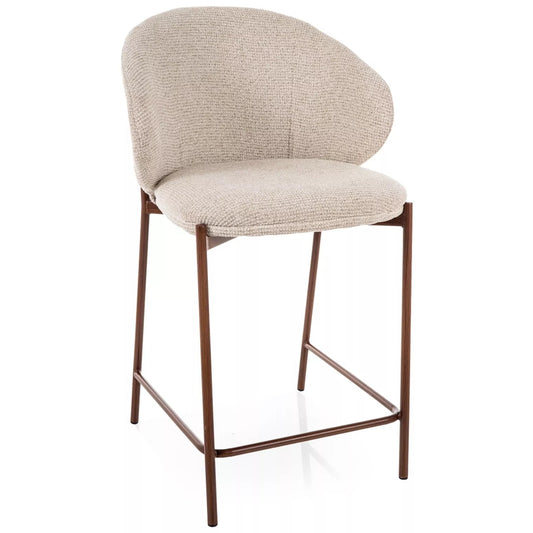 Bāra krēsls Kiors 90/54/61 cm  gaiši bēšs/rieksts