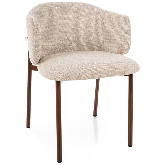 Krēsls Osara 77/54/50 cm gaiši bēšs/rieksts