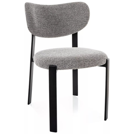 Krēsls Rino 79/51/49 cm pelēks/melns