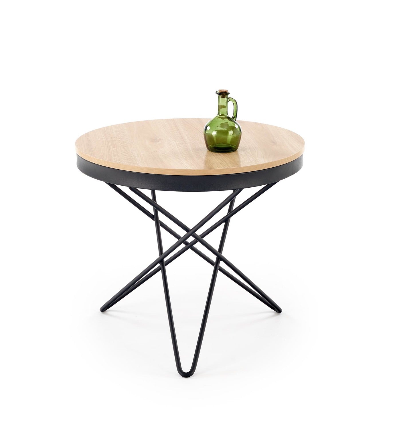 Kafijas galds Laili 60/55 cm dabīgs/melns - N1 Home