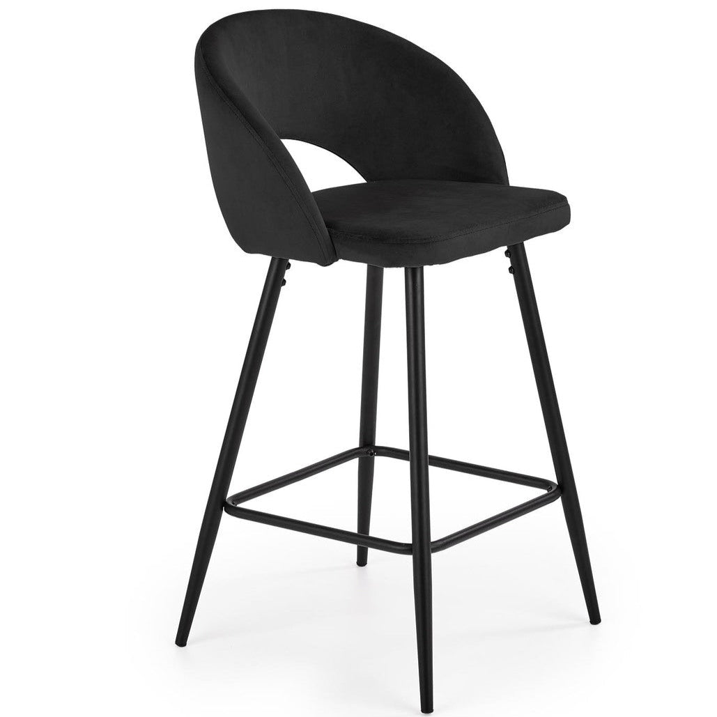 Bāra krēsls Knox 48/49/89/65 cm melns - N1 Home