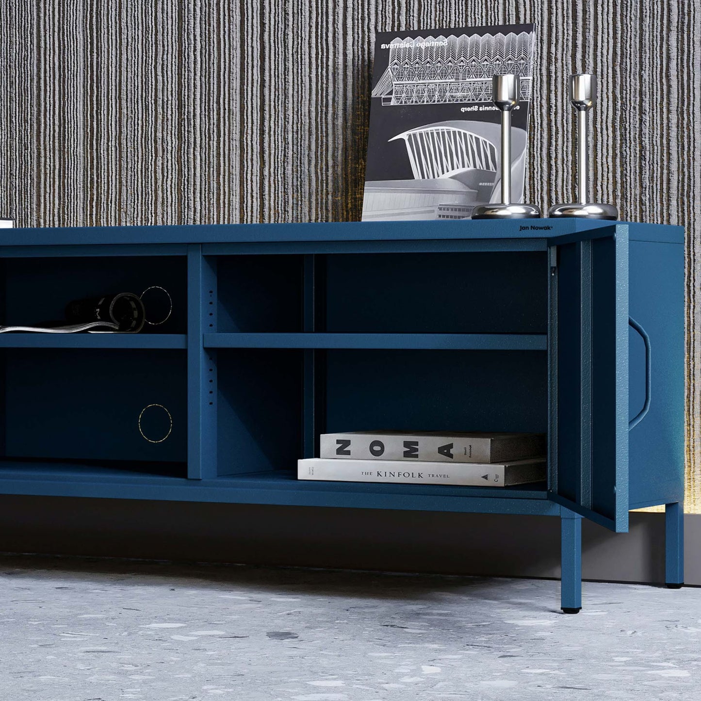 TV skapis/kumode Rosars 170/40/50 cm zils - N1 Home