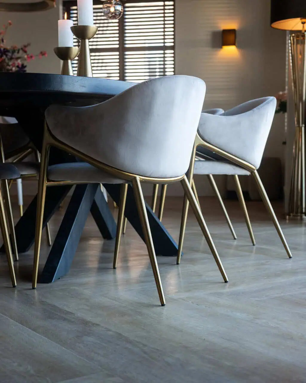 Krēsls Gwen Richmond Interiors 79,5/54/57,5 cm quartz anthracite - N1 Home