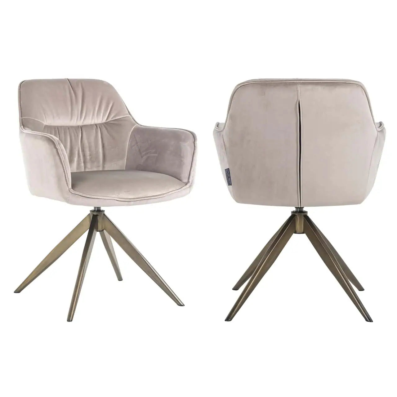 Krēsls Aline FR  Richmond Interiors 82/59/61 cm khaki velvet - N1 Home