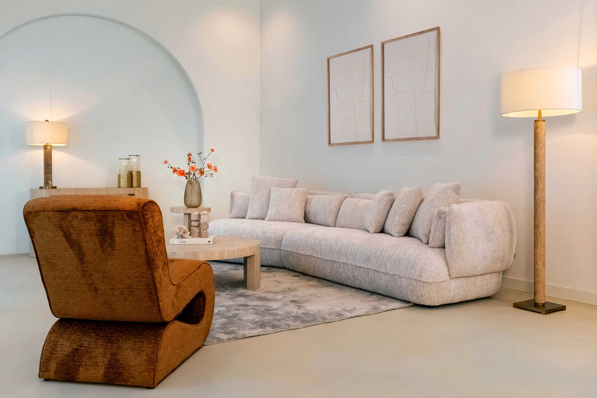 Kafijas galds Alexander Jones Richmond Interiors 100/36/100 cm bēšs Biltmore - N1 Home