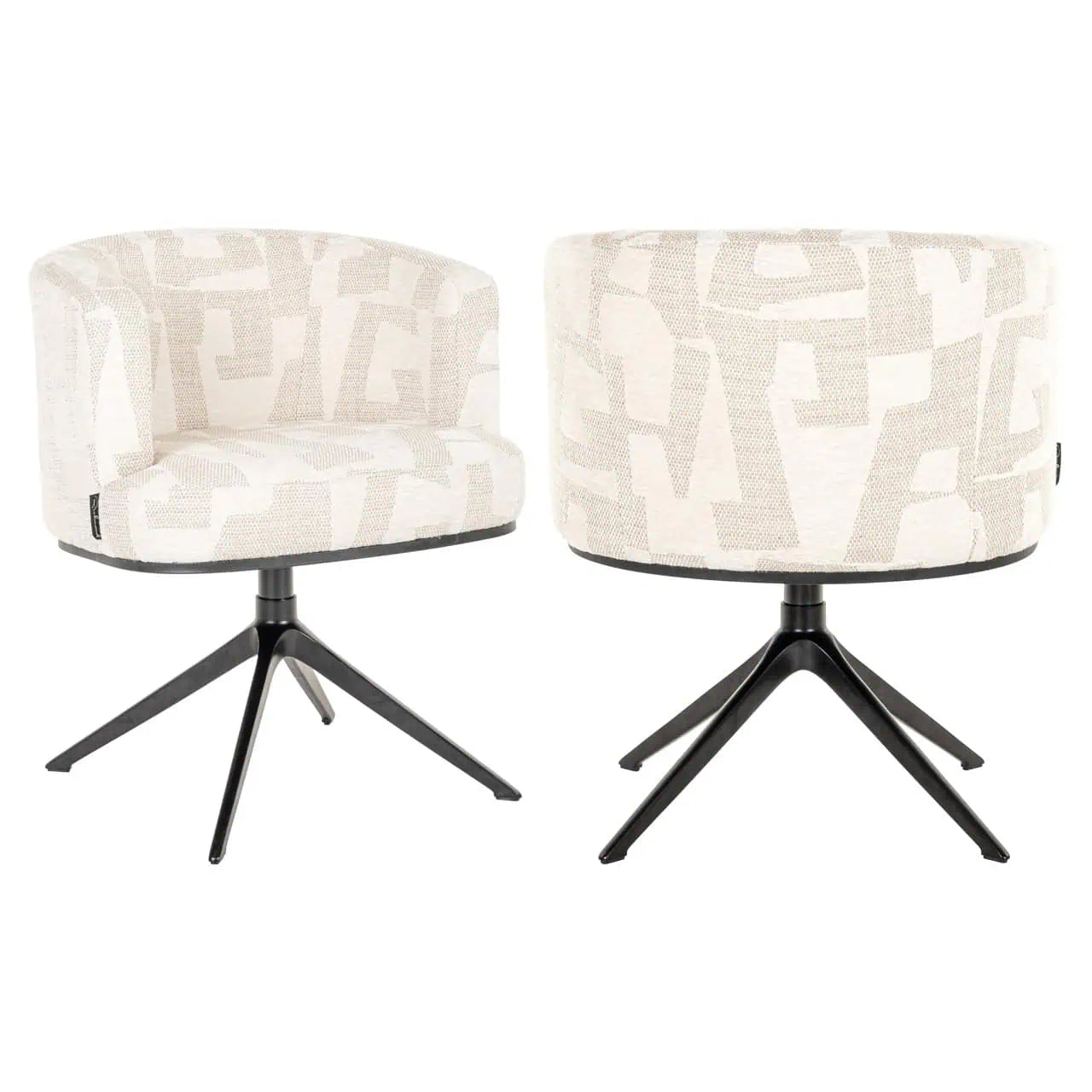 Krēsls Cheyenne Richmond Interiors 77/65/64 cm beige graffic - N1 Home