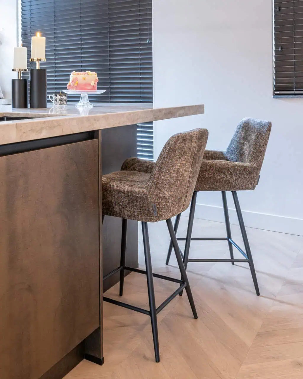 Bāra krēsls Linsey (Set of 2) Richmond Interiors 91/54/53 cm niagara beige - N1 Home