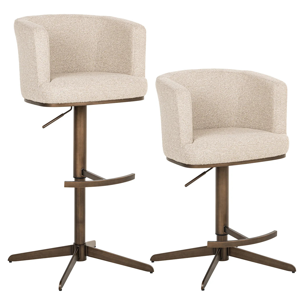 Bāra krēsls Cheyenne Richmond Interiors 92/56/53 cm bēšs - N1 Home