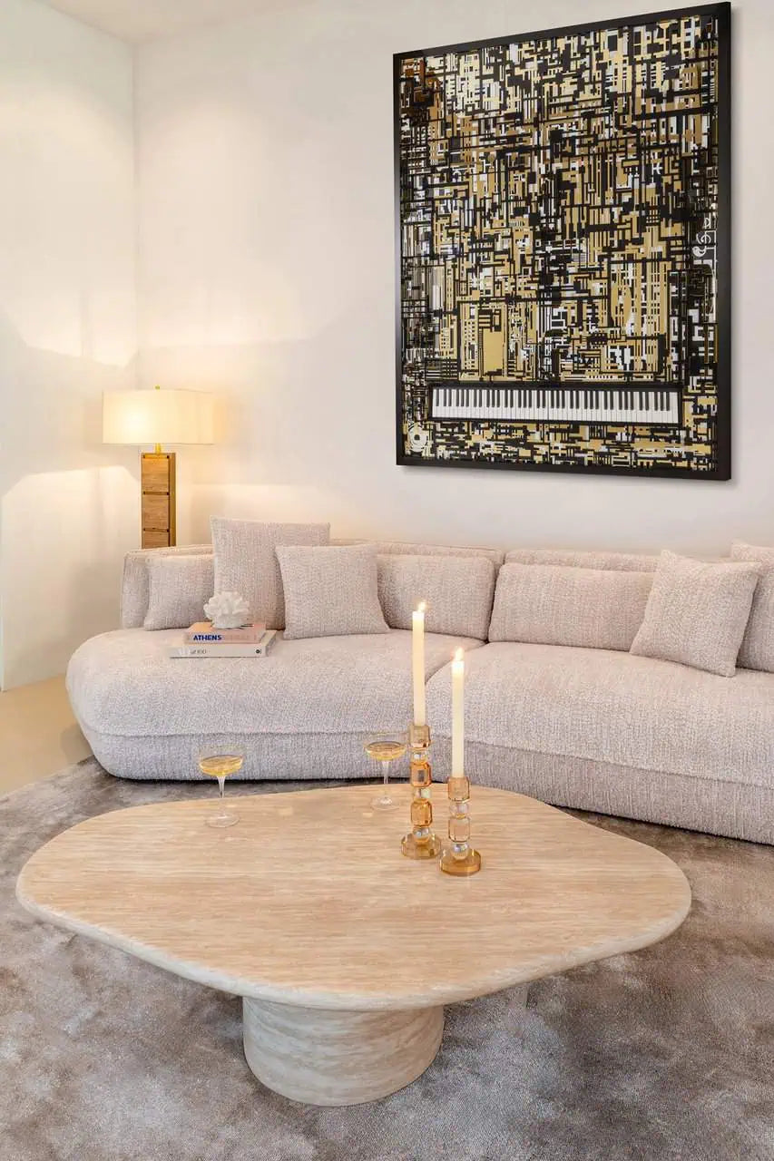 Sienas māksla Richmond Interiors Piano Wibi 188/158 cm melns/zelts - N1 Home