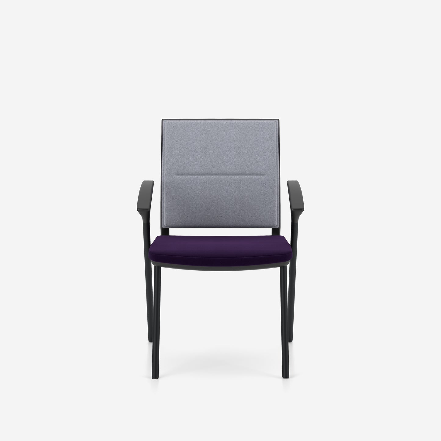 Konferenču krēsls Buru 56/64/87 cm pelēks/violets - N1 Home
