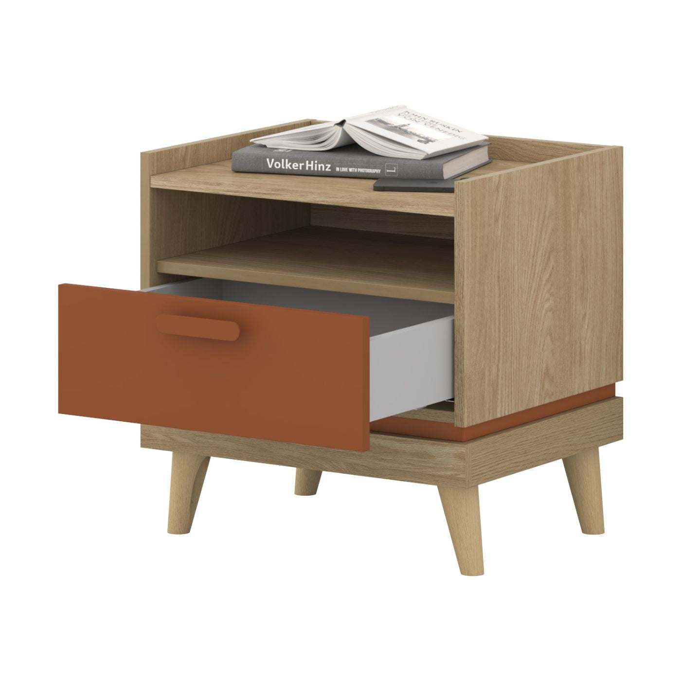 Naktsskapītis Skanija 50/51/40 cm ozols - N1 Home