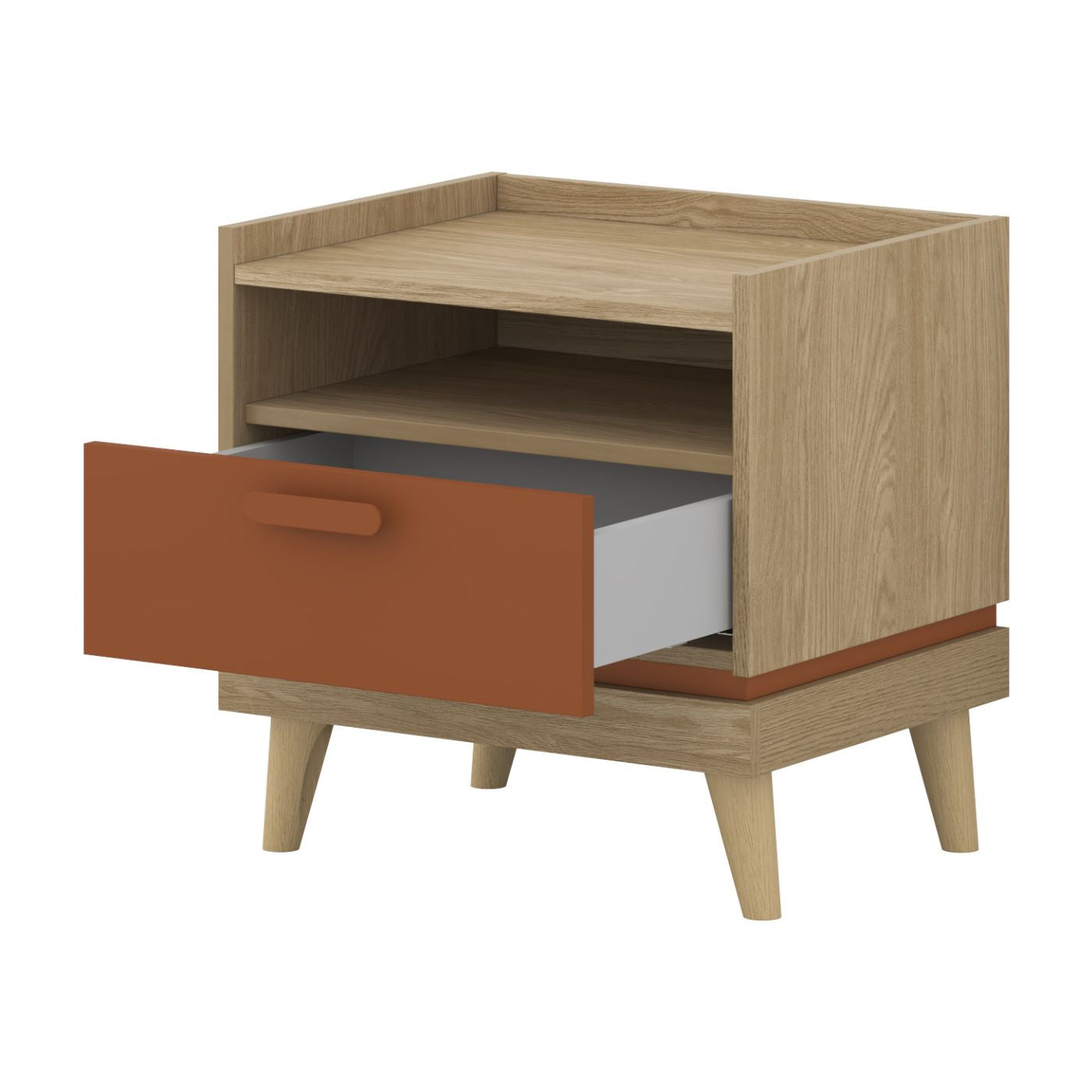 Naktsskapītis Skanija 50/51/40 cm ozols - N1 Home