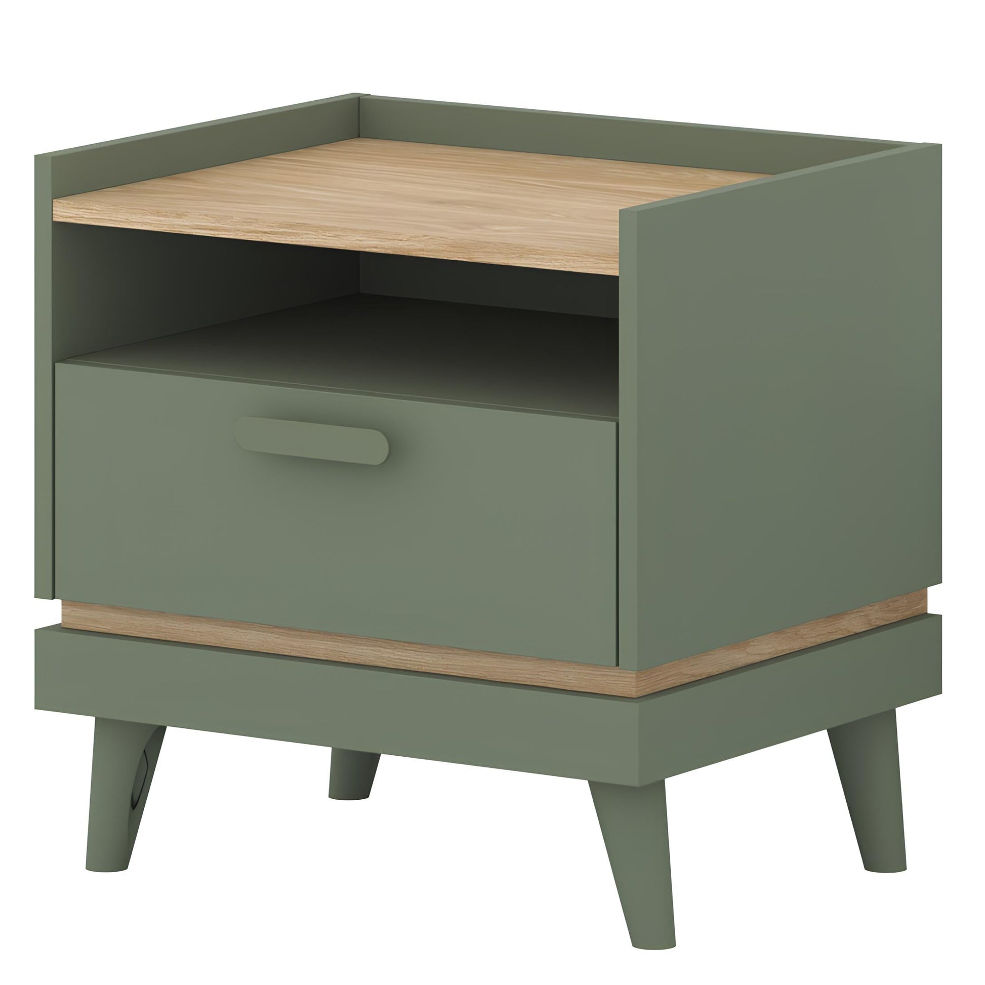 Naktsskapītis Skanija 50/51/40 cm zaļs - N1 Home