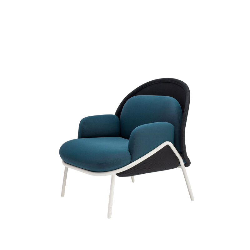 Krēsls Merd S 91/81/90 cm tumši zils /dažādas polsterējuma krāsas - N1 Home