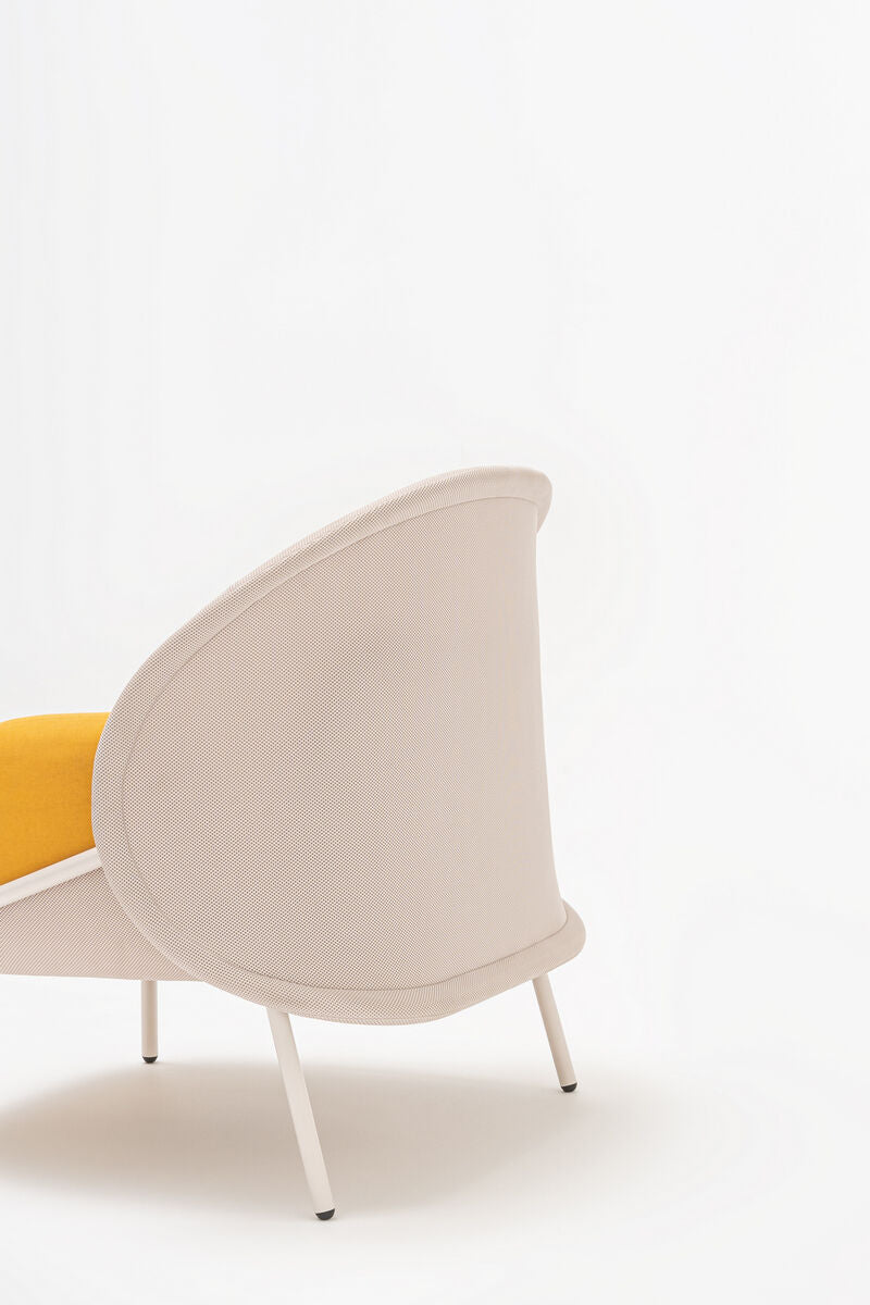 Krēsls Merd S 91/81/90 cm krēms,dzelts /dažādas polsterējuma krāsas - N1 Home