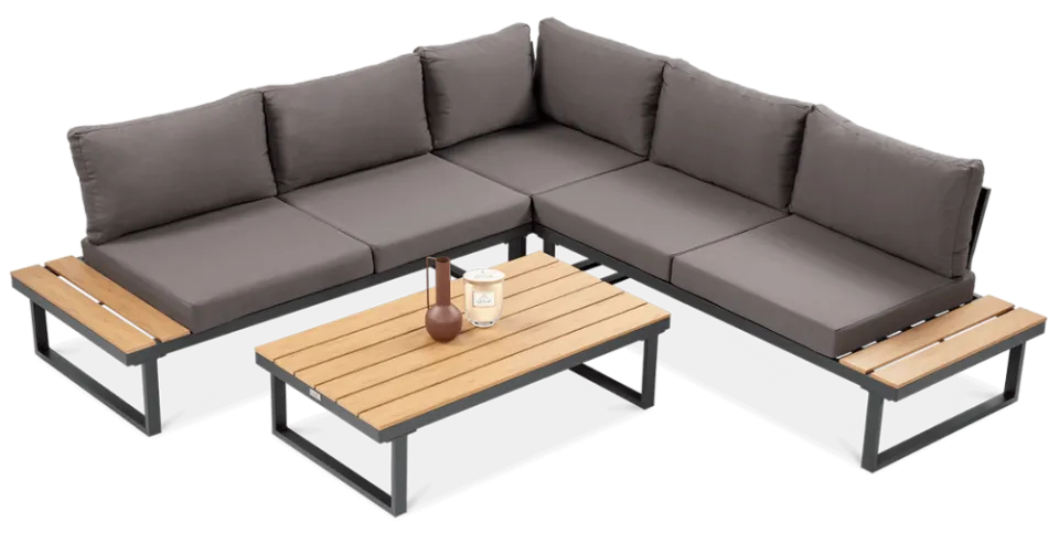 Dārza komplekts Emers tumši pelēks - N1 Home