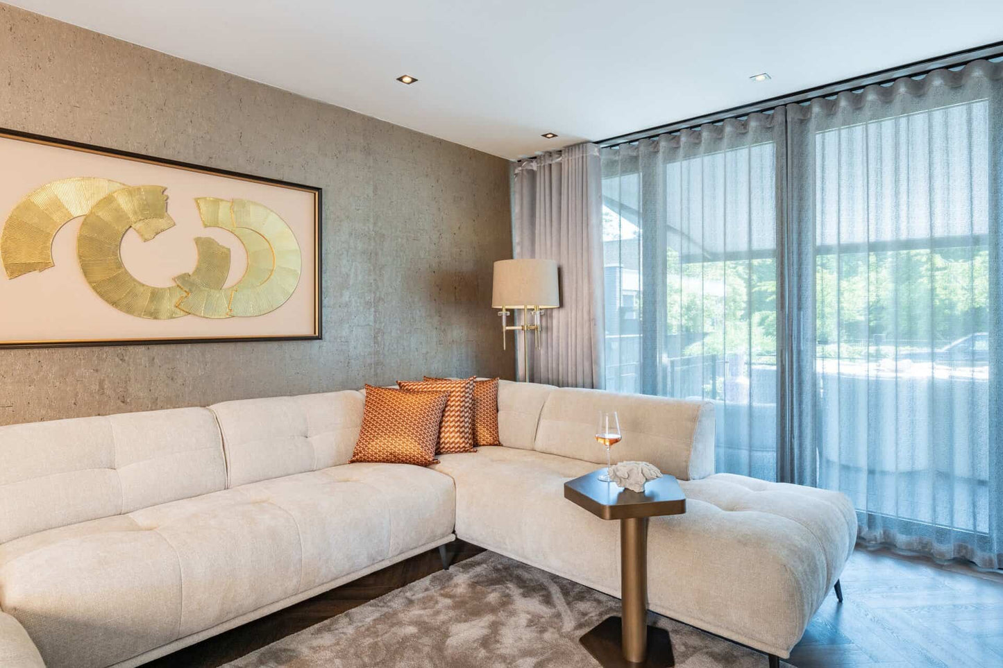 Stāvlampa Josie Richmond Interiors 161/46/46 cm brushed gold