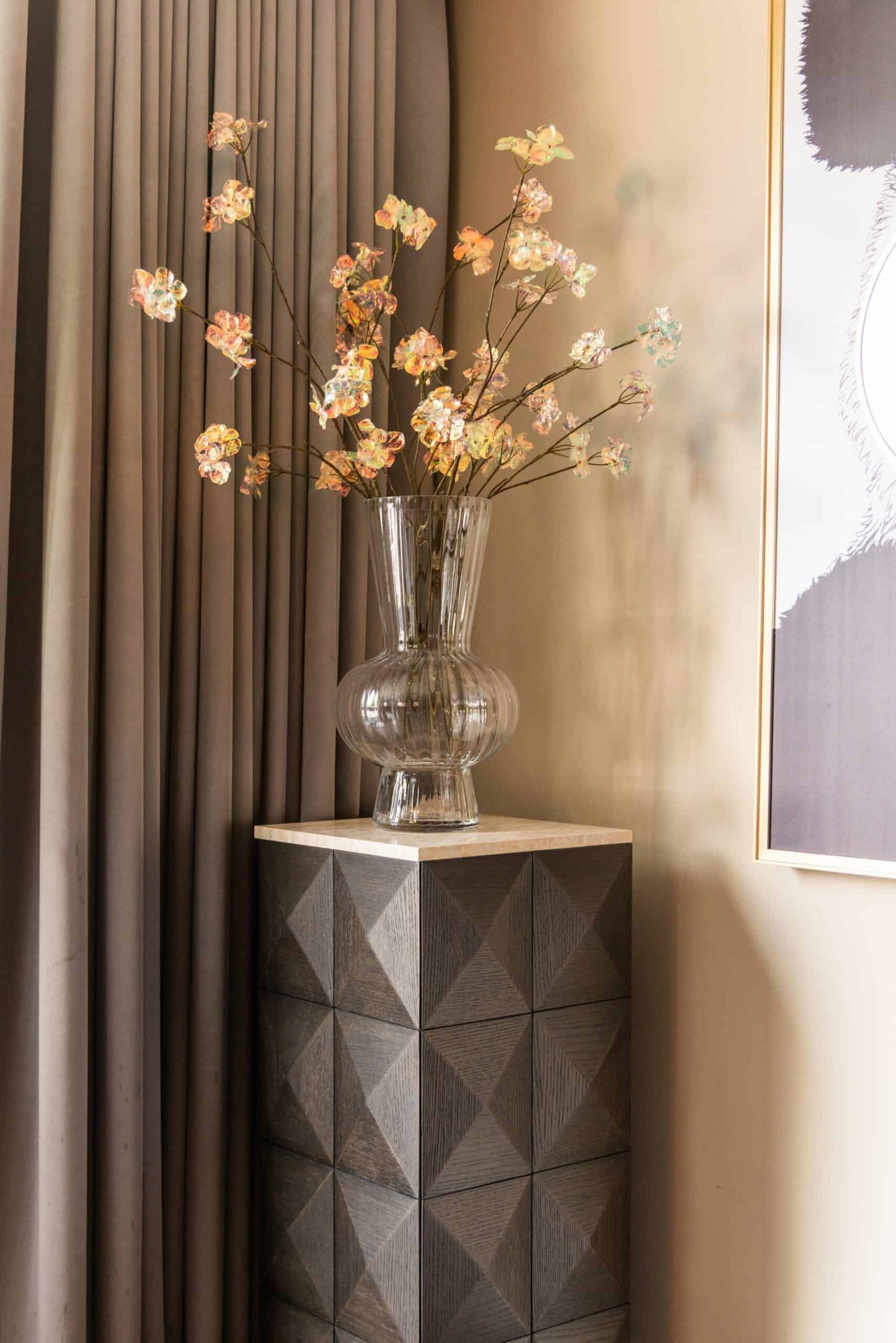 Vāze Kyan Richmond Interiors 25/25/45 cm caurspīdīgs