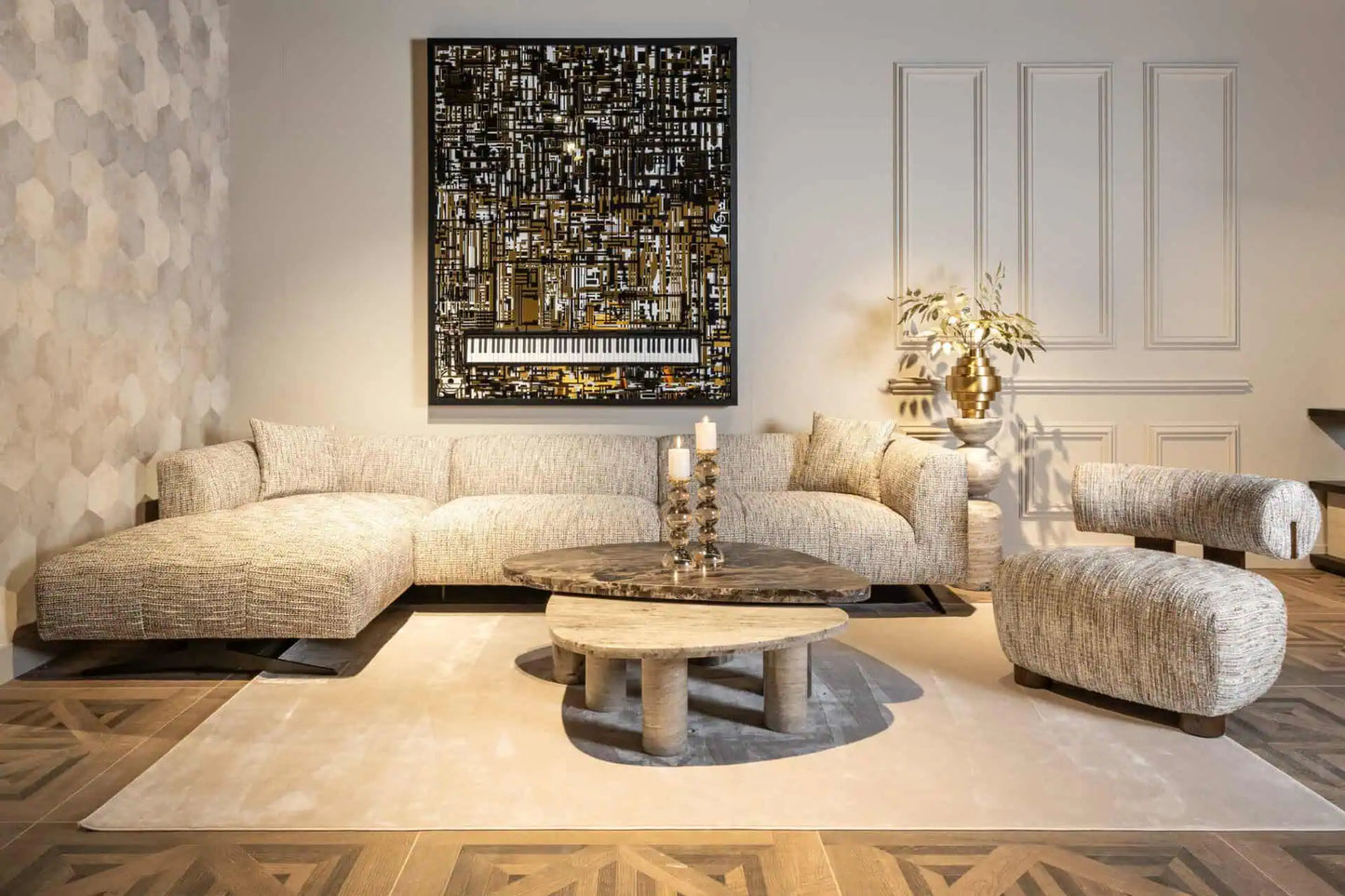 Krēsls Arabella Richmond Interiors 69/74/81 cm greige coco - N1 Home