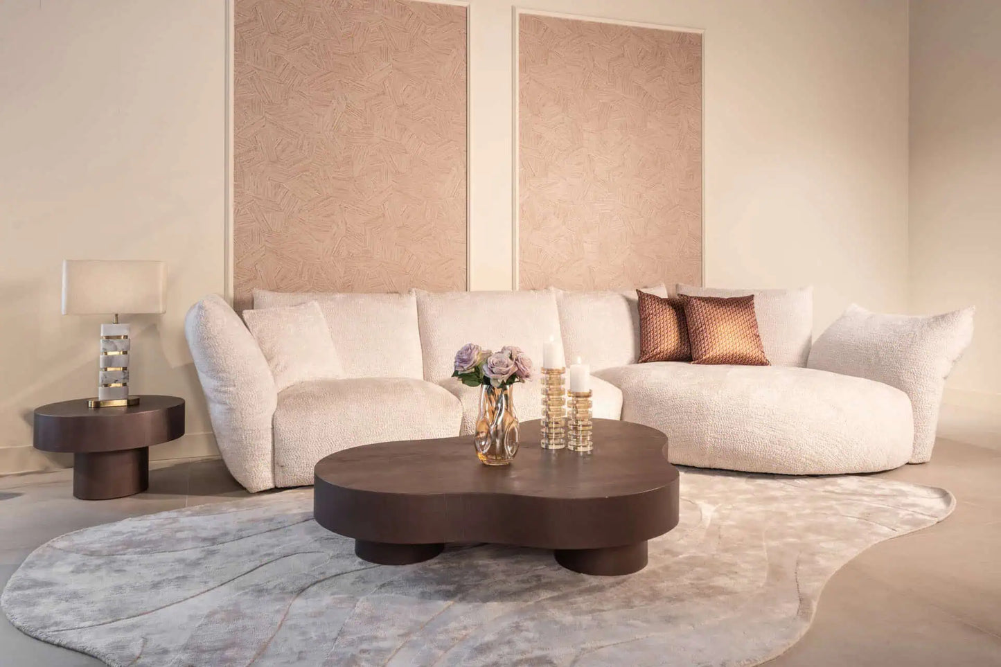 Kafijas galds Bogor bronze (Set of 2) Richmond Interiors 30/142/103 cm bronza - N1 Home