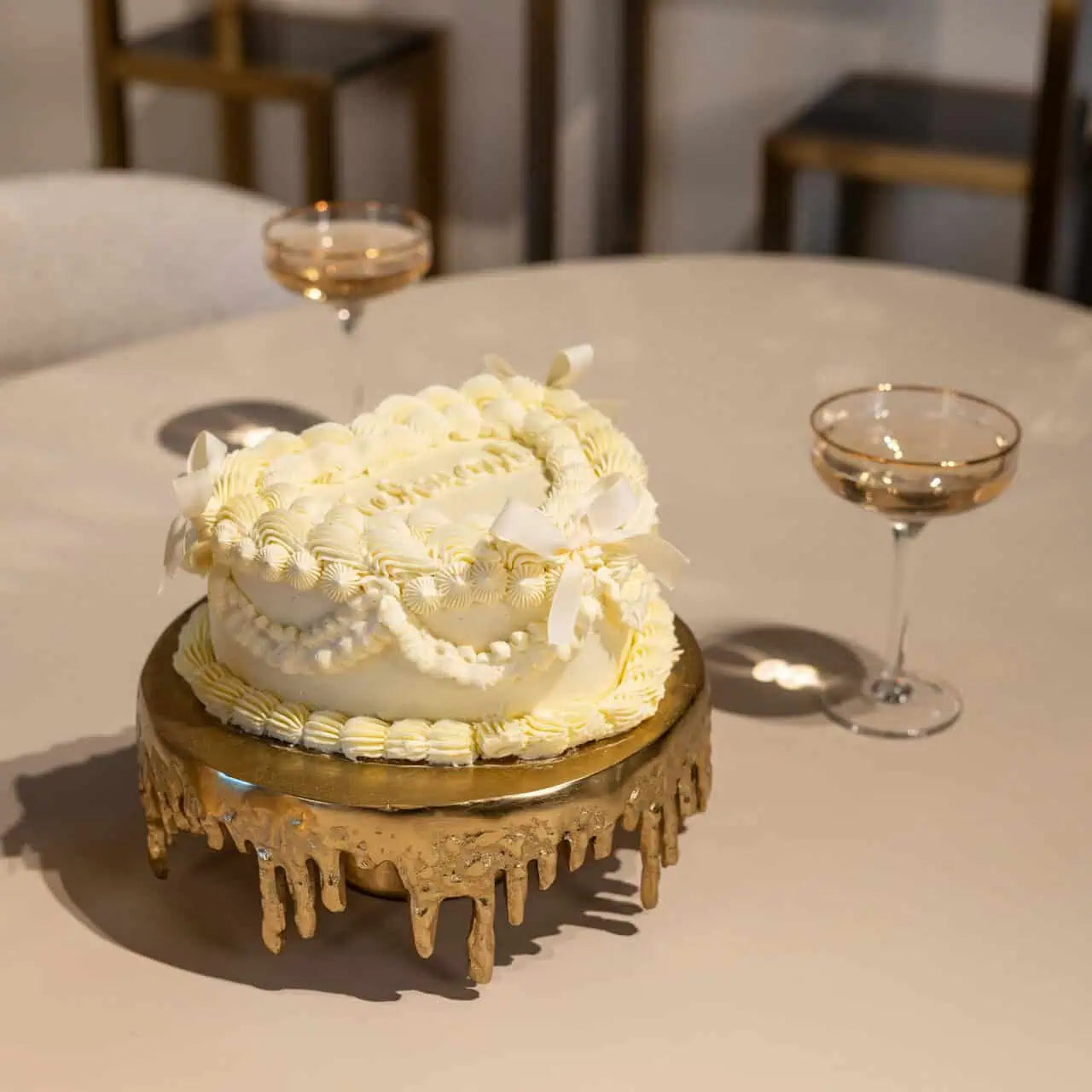 Kūkas šķīvis Carmona Richmond Interiors 9,5/25/25 cm zelts - N1 Home