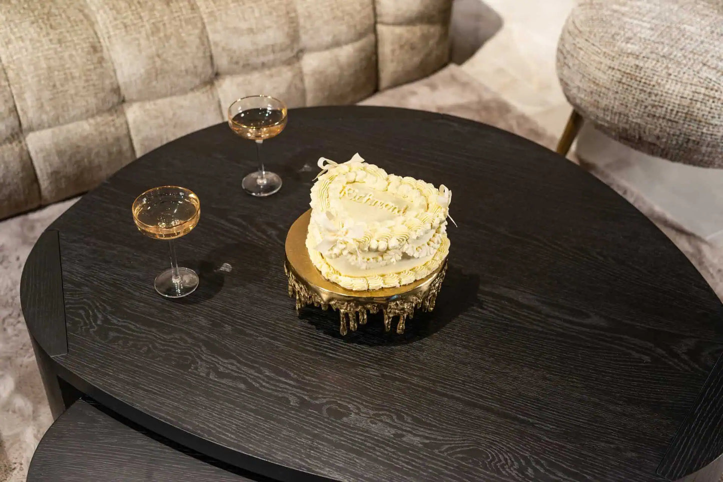 Kūkas šķīvis Carmona Richmond Interiors 9,5/25/25 cm zelts - N1 Home