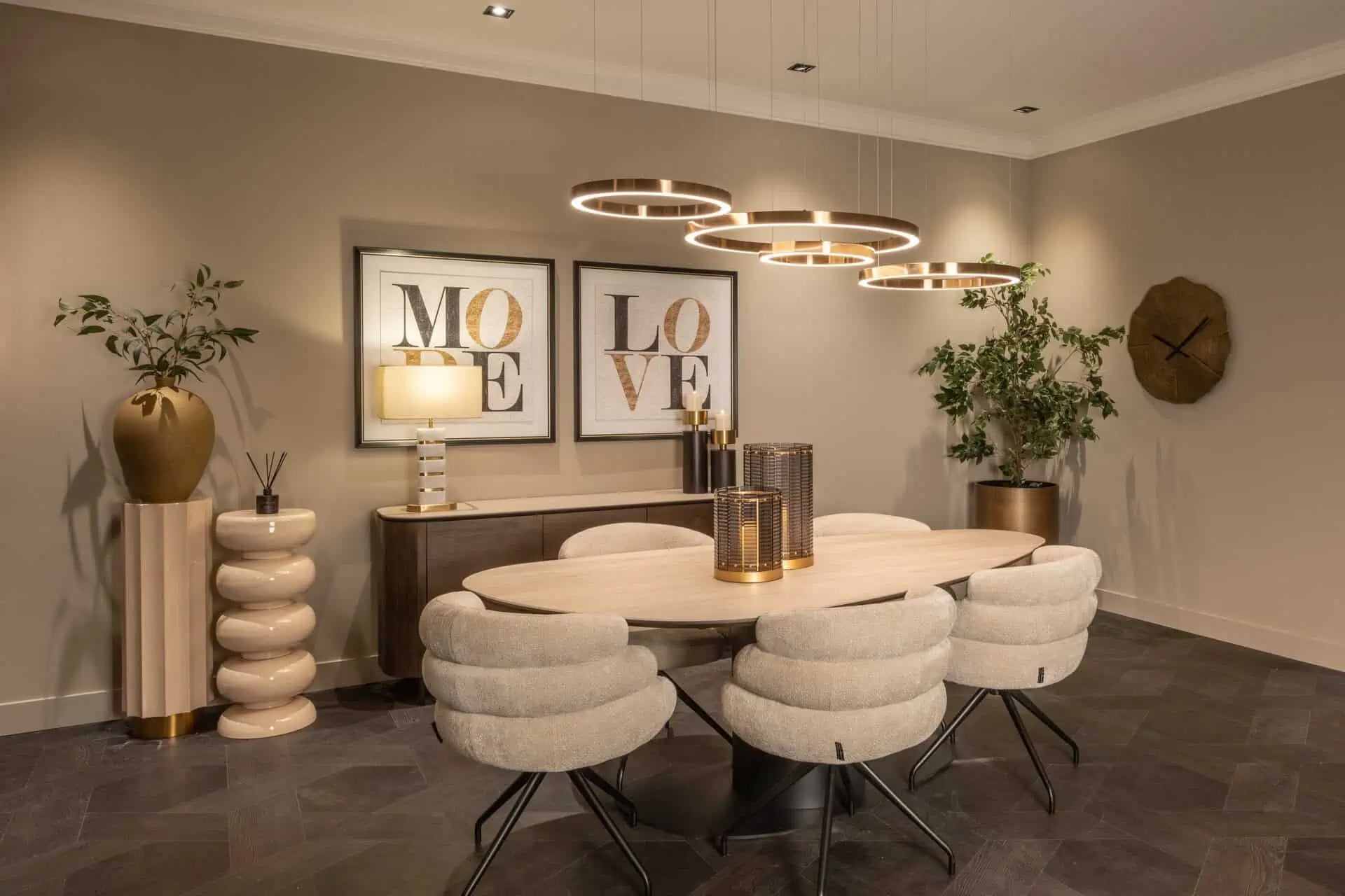 Svečturis Daylin smoke small Richmond Interiors 27,5/22/22 cm dūmi - N1 Home