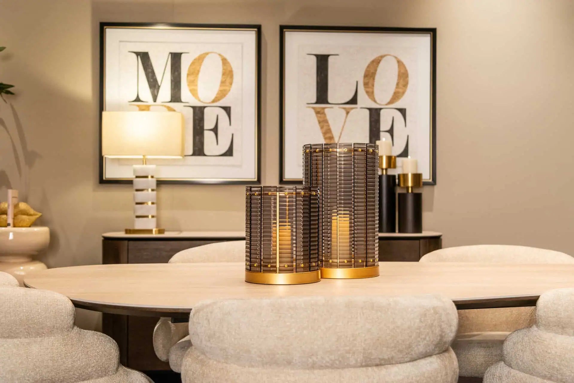 Svečturis Daylin smoke large Richmond Interiors 40,5/24/24 cm dūmi - N1 Home