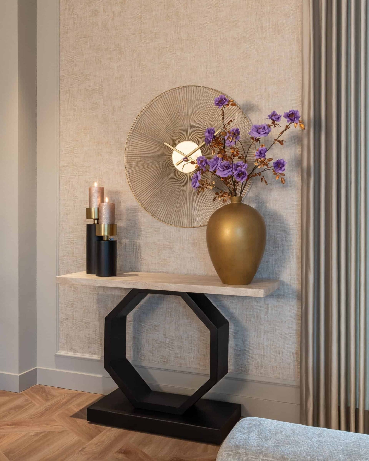 Vāze Shirley Richmond Interiors 34/34/50 cm zelts