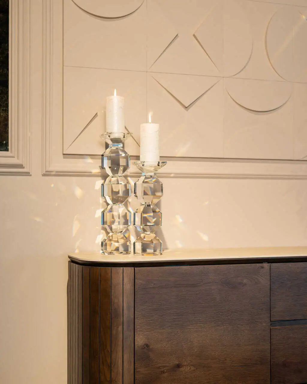 Svečturis Safia clear transparent large Richmond Interiors 33/10/10 cm stikls - N1 Home