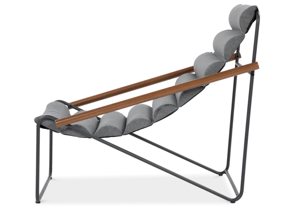 Dārza krēsls Artyk 74/101/85 cm  pelēks - N1 Home