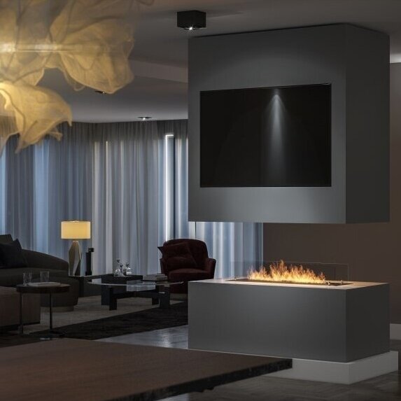 Biokamīns Inser 1000 100/32/20 cm inox - N1 Home