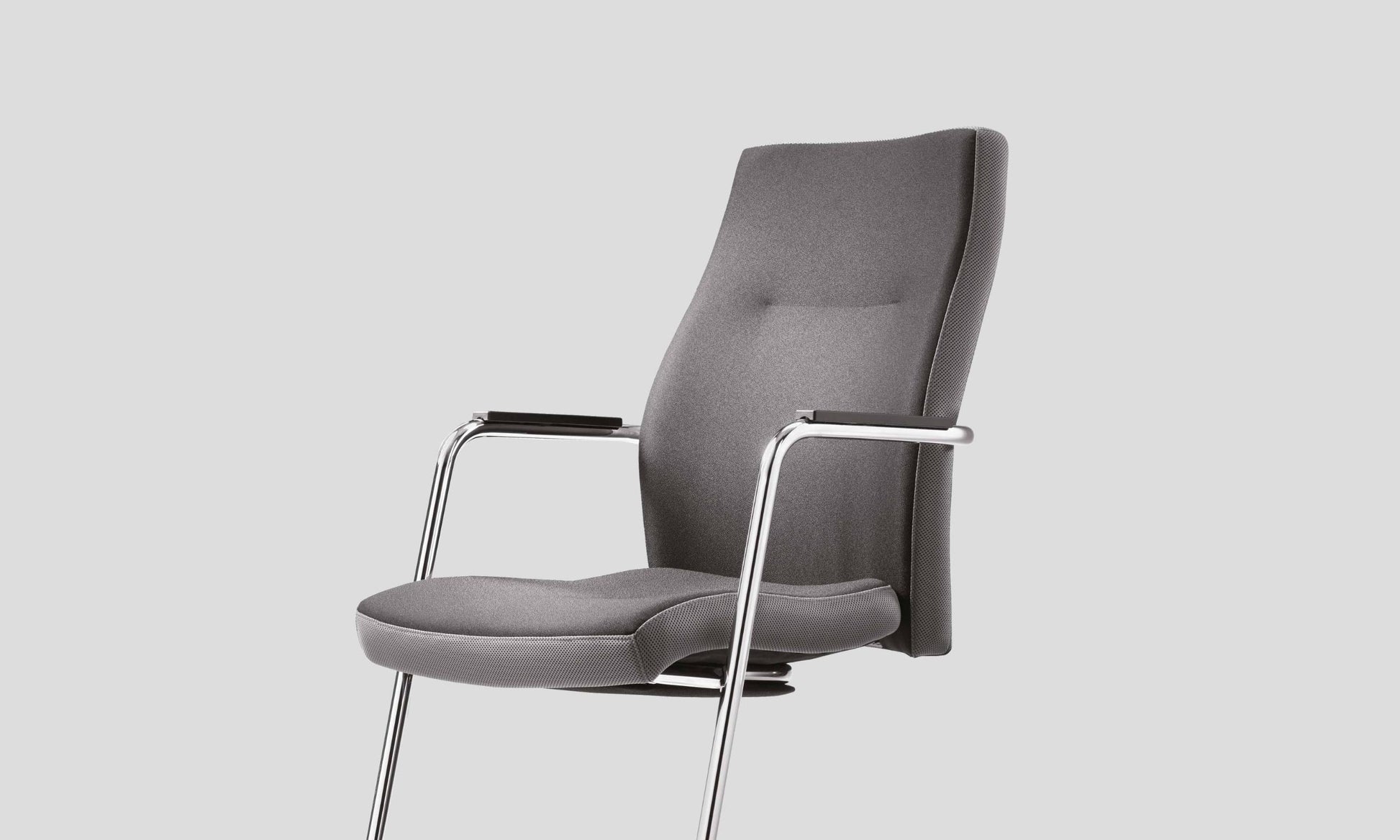 Konferenču krēsls Uno 64/97/55 cm pelēks - N1 Home