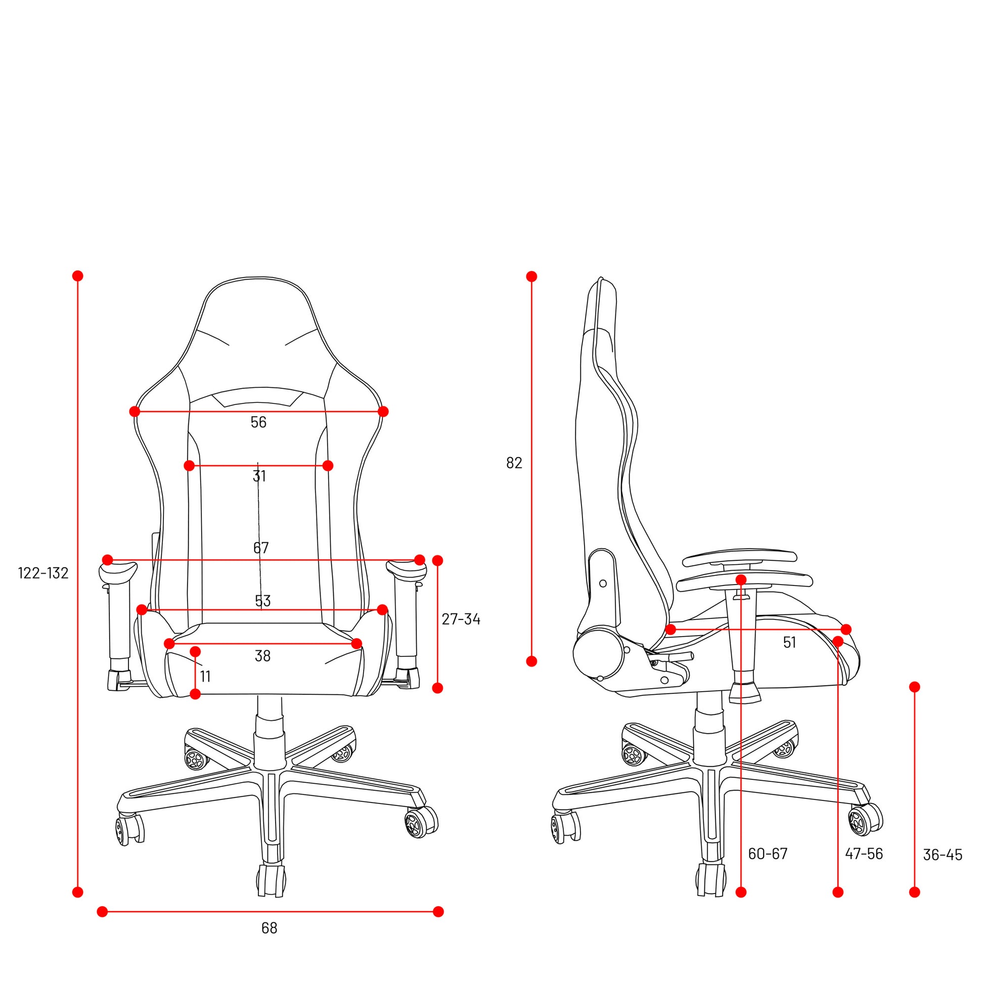 Krēsls X - Sta 63/120/63 cm zils - N1 Home