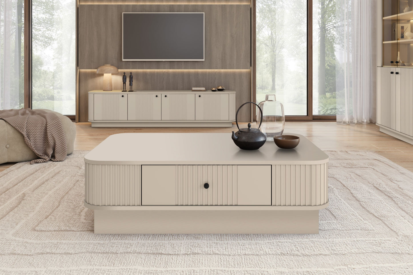 Kafijas galdiņš Vespa 103/32/60 cm kašmirs/zelts - N1 Home