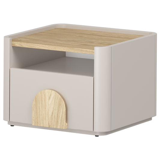 Naktsgaldiņš Amil 48/35.5/48 cm Kašmirs / Eļļots ozols / Gaišs ozols - N1 Home