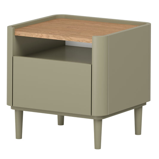 Naktsskapītis Elva 48/48/48 cm Eikalipts / Baltijas kāpu ozols - N1 Home