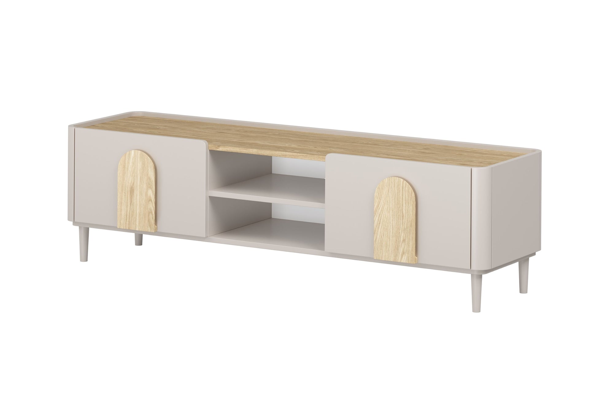 TV skapis Amil 170/48/48 cm kašmirs/eļļots ozols/gaišs ozols - N1 Home