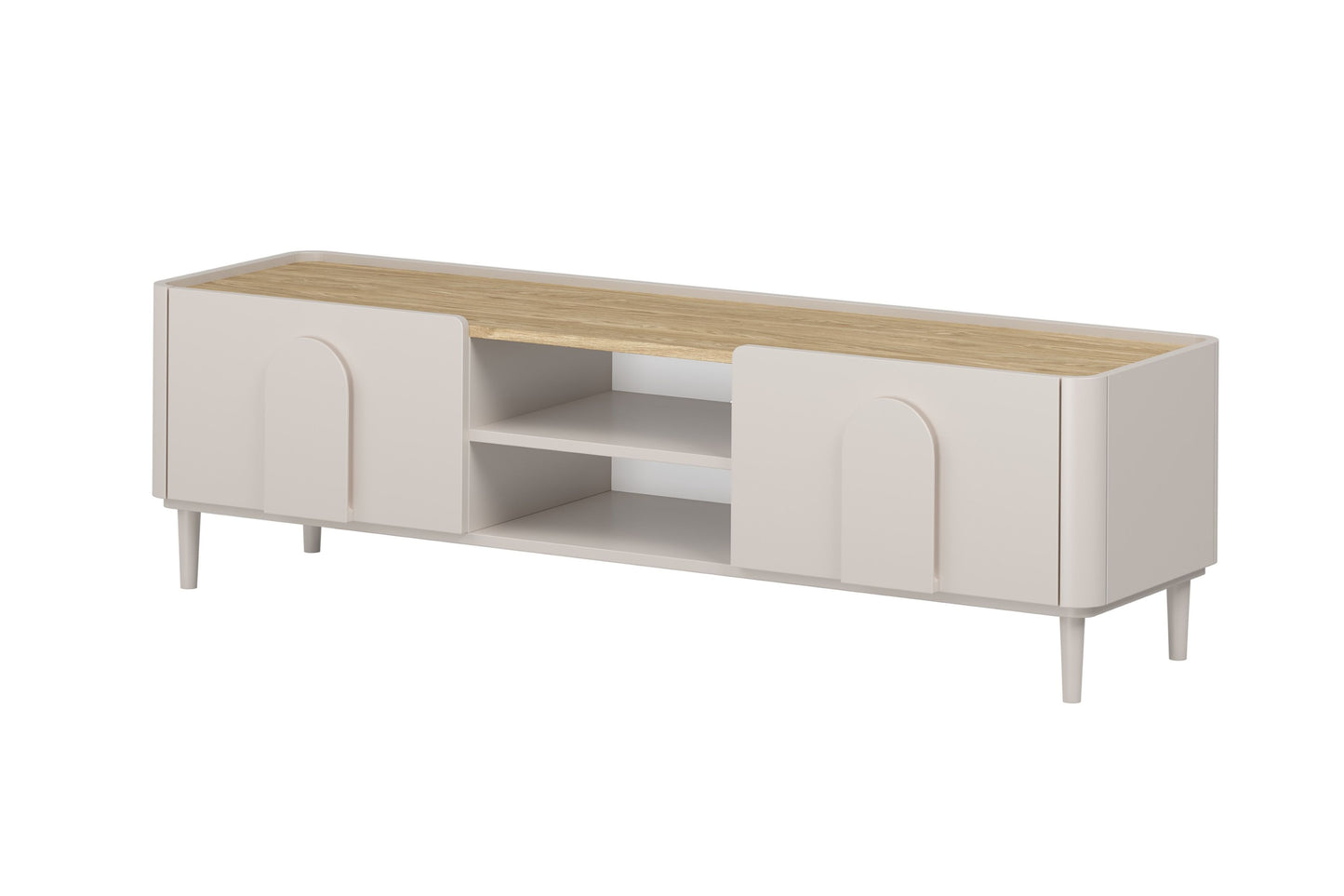 TV skapis Amil 170/48/48 cm kašmirs/eļļots ozols - N1 Home