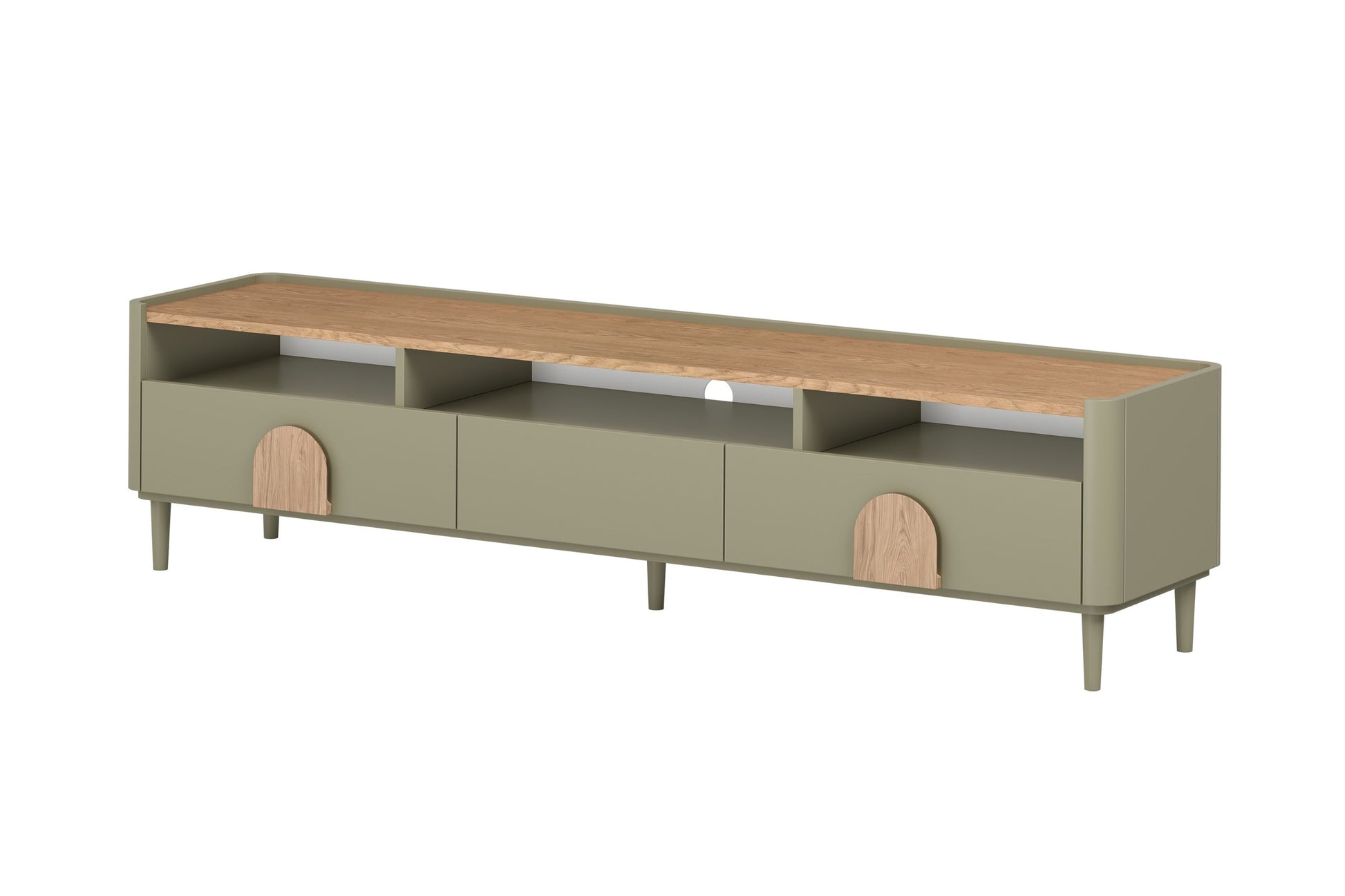 TV skapis Amil 200/48/48 cm Eikalipts / Baltijas kāpu ozols / Dabīgais ozols - N1 Home