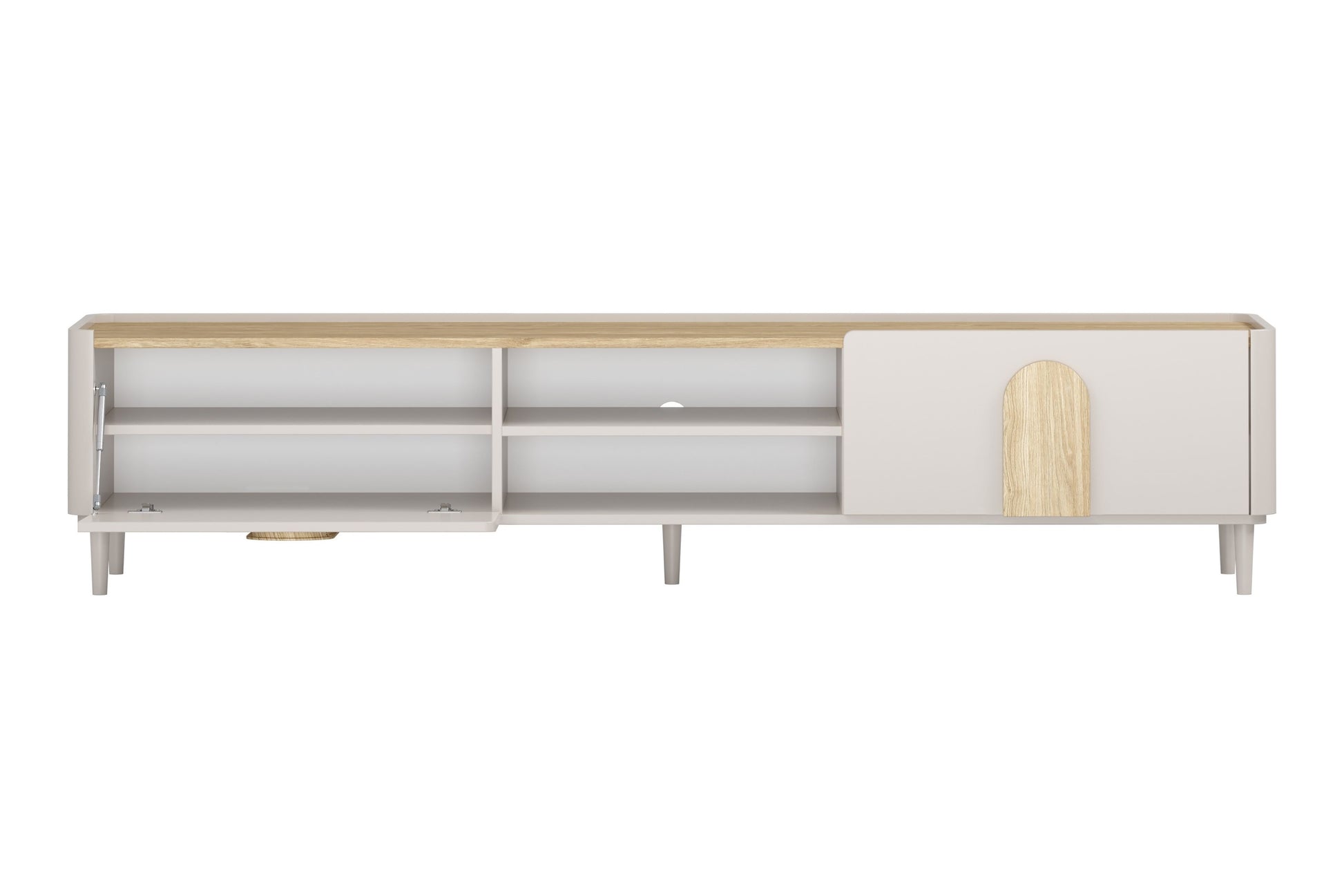 TV skapis Amil 220/48/48 cm Kašmirs / Eļļots ozols / Gaišs ozols - N1 Home